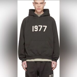 Fear Of God Essentials 1977 Iron Hoodie Sweatshirt Authentic Gray Men’s Size M